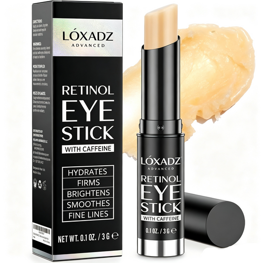Retinol Eye Stick: Retinol Eye Cream for Dark Circles and Puffiness with 1% Bakuchiol and Caffeine