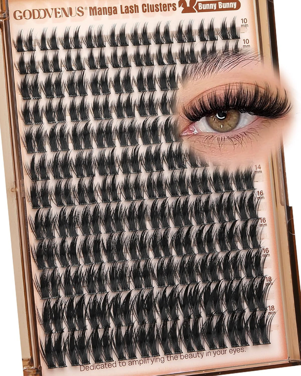 Fluffy Plush Manga Lash Clusters, Natural Wispy Cluster Eyelash Extensions