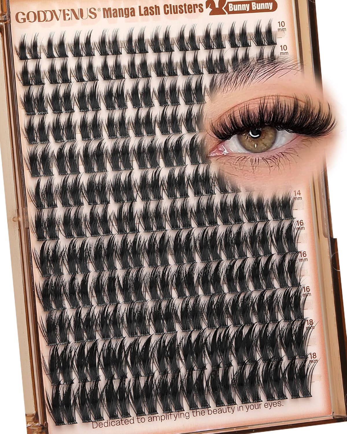 Fluffy Plush Manga Lash Clusters, Natural Wispy Cluster Eyelash Extensions