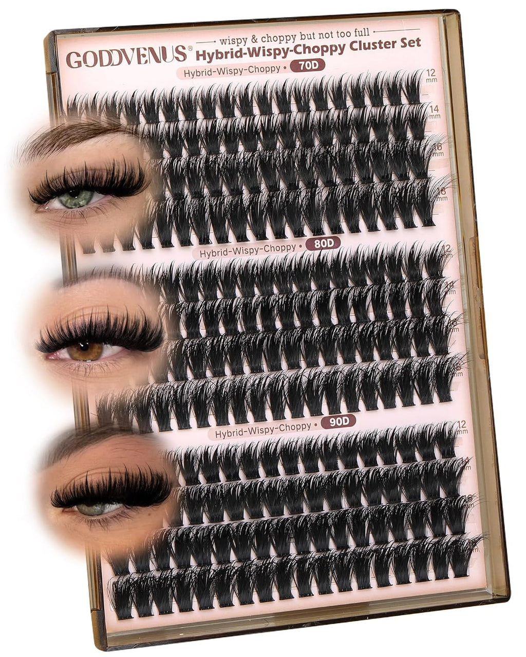Lash clusters Hybrid Cluster Eyelash Extensions Natural Fairy Eyelash