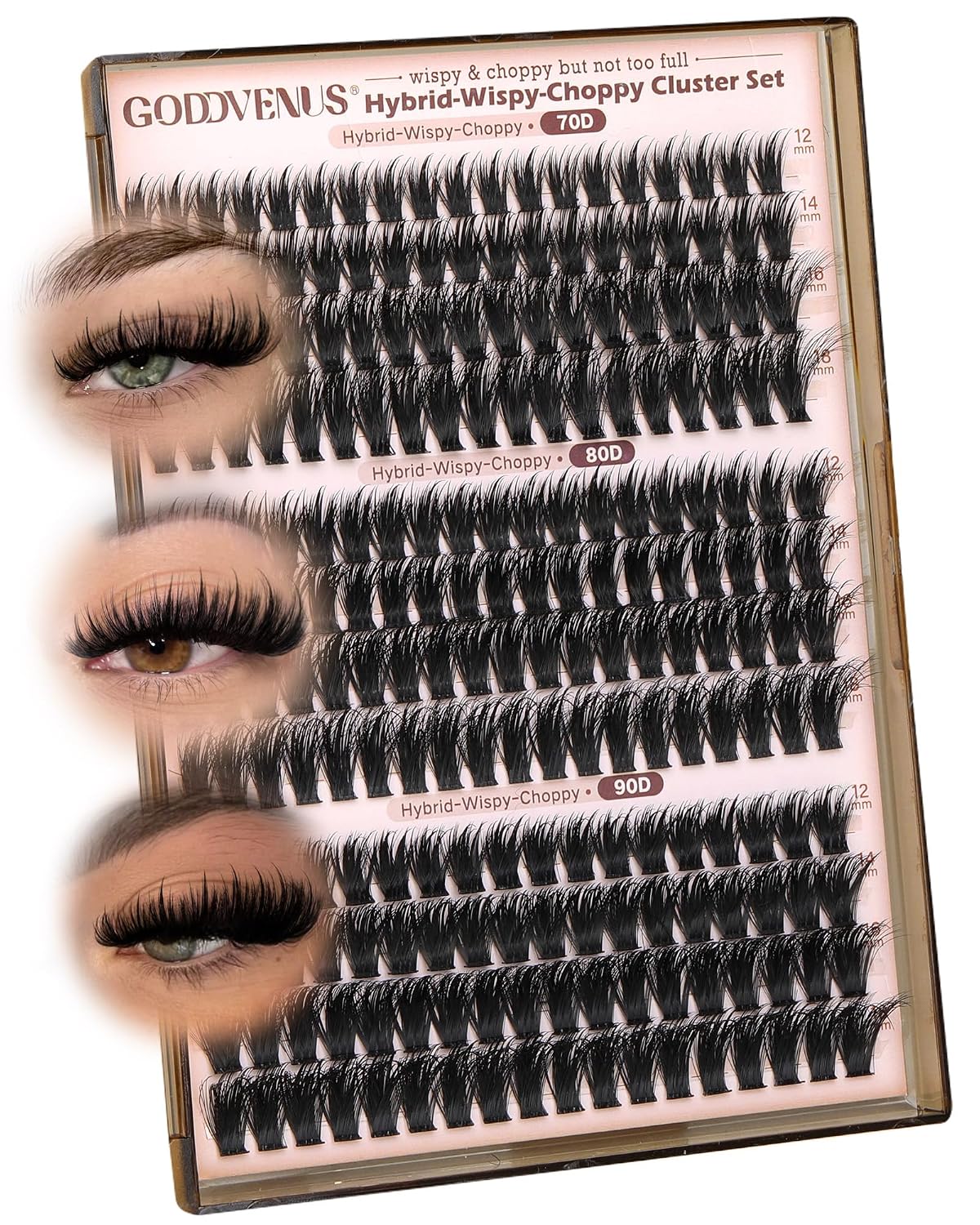 Lash clusters Hybrid Cluster Eyelash Extensions Natural Fairy Eyelash