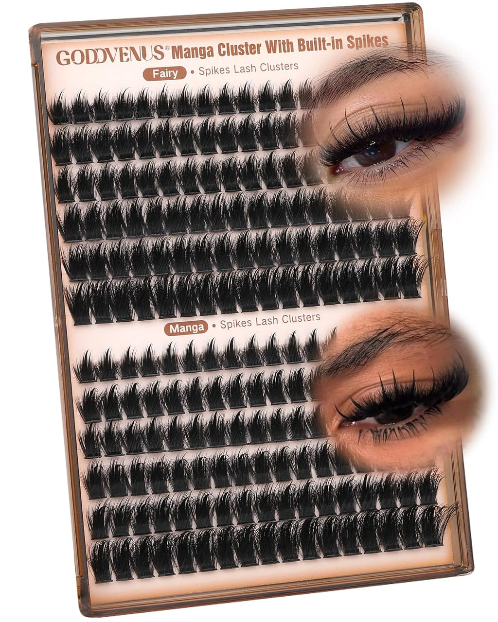 Manga Lash clusters With Spikes Wispy Cluster Eyelash